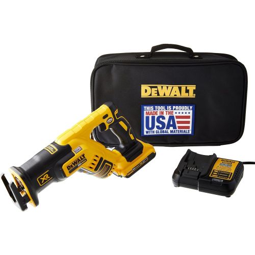  DEWALT 20V MAX XR Compact Reciprocating Saw, 2.0-Amp Hour (DCS367D1)