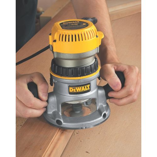  DEWALT Router, Variable Speed, Fixed Base, 2-1/4 HP (DW618K)