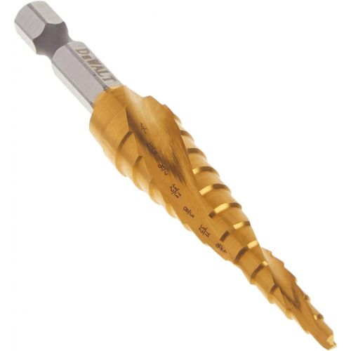  DEWALT Step Drill Bit, Impact Ready, 1/8-Inch-1/2-Inch (DWA1783IR)