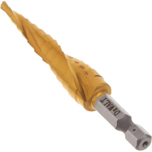  DEWALT Step Drill Bit, Impact Ready, 1/8-Inch-1/2-Inch (DWA1783IR)