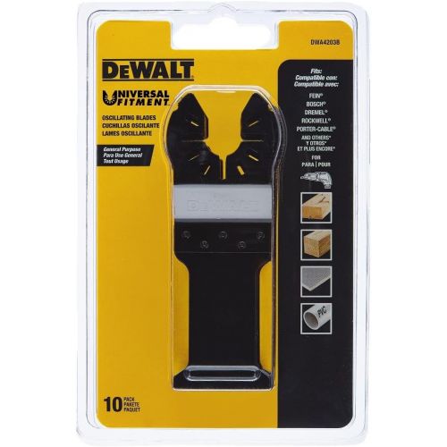  DEWALT DWA4203B Bi Metal Wood with Nails Oscillating Blade (10 pack)