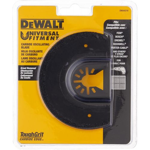  DEWALT Oscillating Tool Blade for Grout Removal, Carbide (DWA4219)