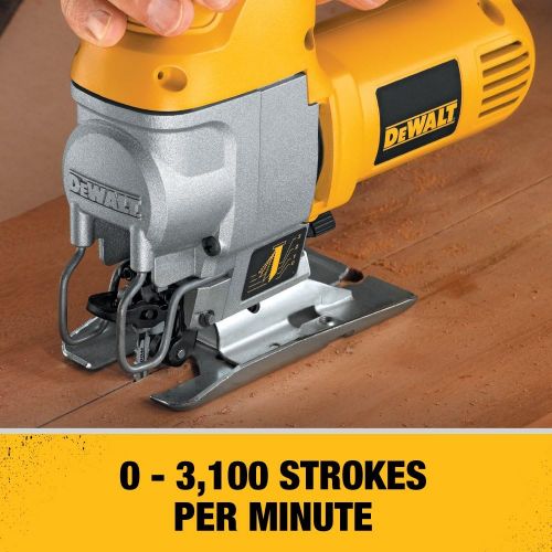  DEWALT Jig Saw, Top Handle, 5.5-Amp (DW317K)