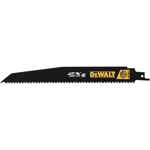  DEWALT DWA41612 12-Inch 6TPI 2X Reciprocating Saw Blade (5-Pack)