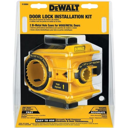  DEWALT Door Lock Installation Kit, Bi-Metal (D180004)