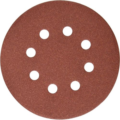  DEWALT DW4312 5-Inch 8 Hole 150 Grit Hook and Loop Random Orbit Sandpaper (25-Pack)