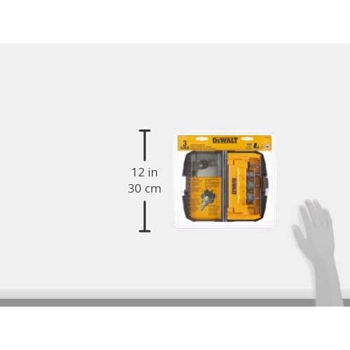  DEWALT Hole Saw Kit, Metal Cutting, Carbide, 3-Piece (DWACM1802)