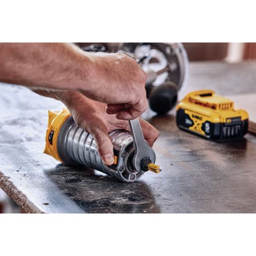  DEWALT 20V MAX Brushless Orbital Sander with Cordless Router, Tools Only (DCW210B & DCW600B)