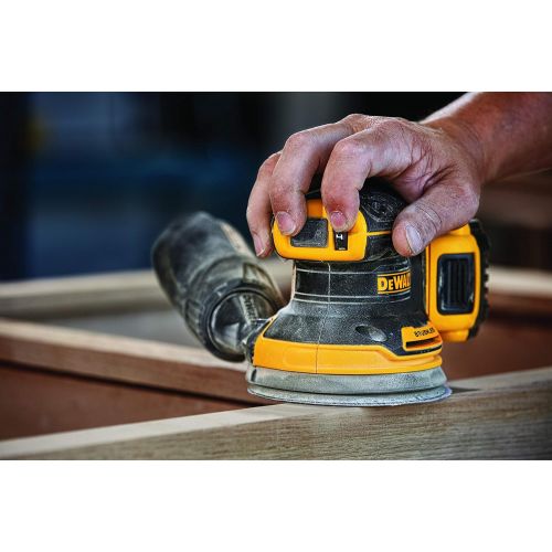  DEWALT 20V MAX Brushless Orbital Sander with Cordless Router, Tools Only (DCW210B & DCW600B)