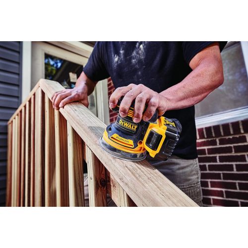  DEWALT 20V MAX Brushless Orbital Sander with Cordless Router, Tools Only (DCW210B & DCW600B)