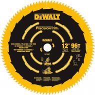 DEWALT 12-Inch Miter Saw Blade, Precision Trim, ATB, Crosscutting, 1-Inch Arbor, 96 Tooth (DW7296PT)