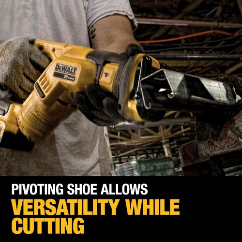  DEWALT 20V MAX Cordless Reciprocating Saw Kit, Compact, 2-Amp Hour (DCS387D1)