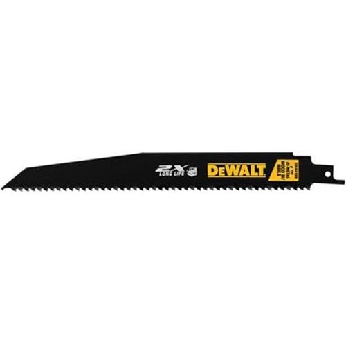  DEWALT Reciprocating Saw Blades, 9-Inch, 6-TPI, 5-Pack (DWA4169)