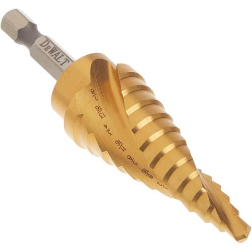  DEWALT Step Drill Bit, Impact Ready, 3/16-Inch-7/8-Inch (DWA1786IR)