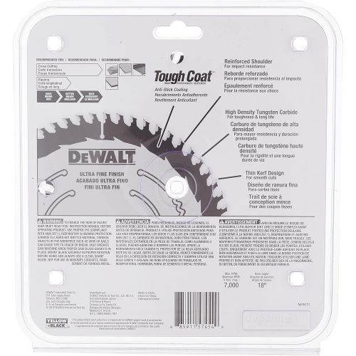  DEWALT DWA171460 7-1/4-Inch 60-Tooth Circular Saw Blade