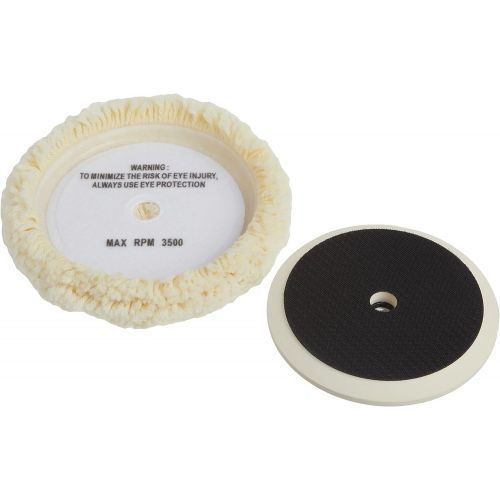  DEWALT Wool Buffing Pad and Backing Pad Kit, 7-Inch (DW4985CL)