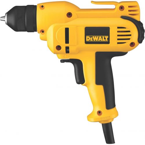  DEWALT Corded Drill, 8.0-Amp, 3/8-Inch, Variable Speed Reversible, Mid-Handle Grip (DWD115K )