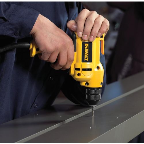  DEWALT Corded Drill, 8.0-Amp, 3/8-Inch, Variable Speed Reversible, Mid-Handle Grip (DWD115K )