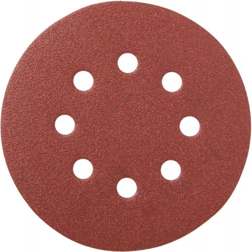  DEWALT DW4303 5-Inch 8-Hole 120-Grit Hook-and-Loop Random Orbit Sandpaper (5-Pack)