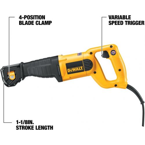  DEWALT Reciprocating Saw, 10-Amp (DWE304)