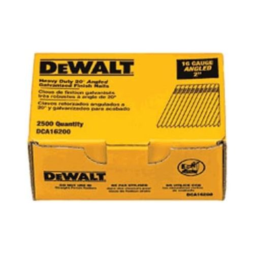  DEWALT Finish Nails, 20-Degree, 1-1/4-Inch, 16GA, 2000-Pack (DCA16125)