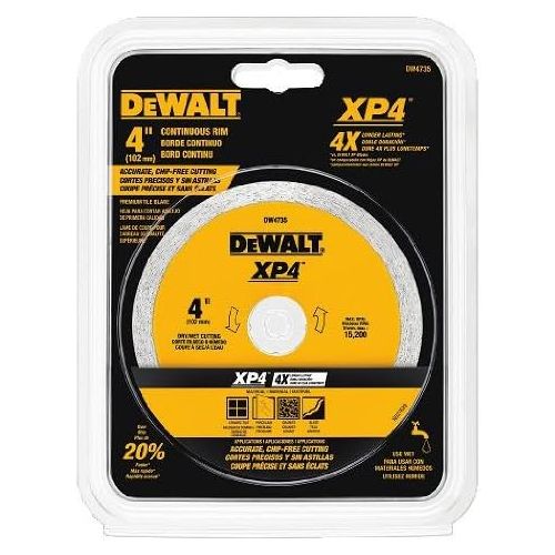  DEWALT DW4735 4-Inch by .060-Inch Wet/Dry XP4 Porclean and Tile Blade