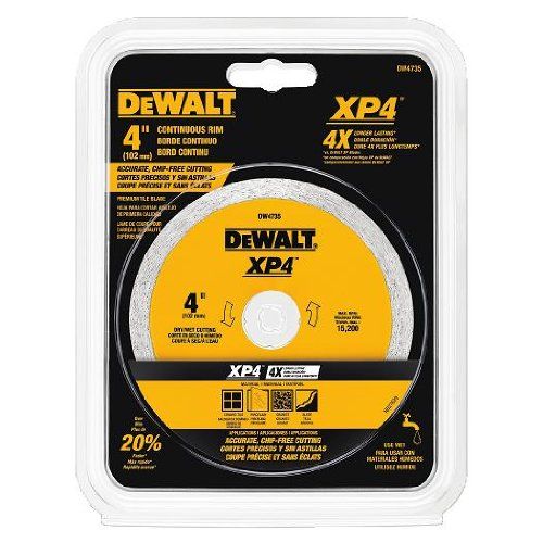  DEWALT DW4735 4-Inch by .060-Inch Wet/Dry XP4 Porclean and Tile Blade