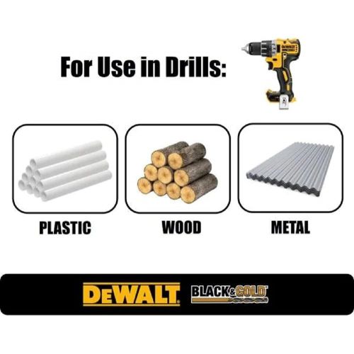  DEWALT DWA1184 14Piece Set Black Oxide Coated HSS Twist Drill Bit Set