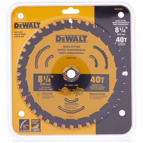  DEWALT DWA181440 8-1/4-Inch 40-Tooth Circular Saw Blade