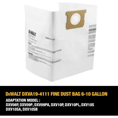  DEWALT DXVA19-4111 Dewalt Fine Dust Bag 6-10 Gal