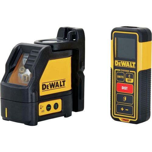  DEWALT TSTAK Laser Level & Laser Measure Tool Kit, Cross Line (DW0889CG)