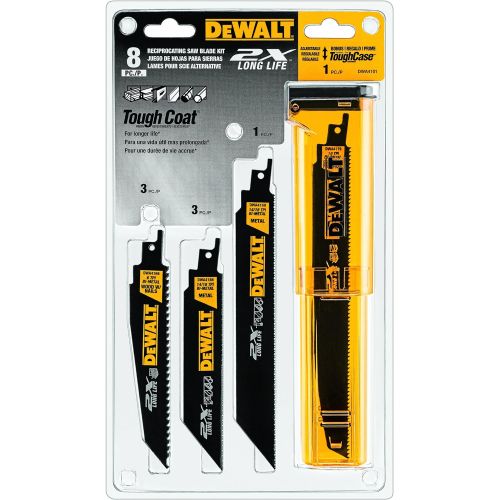  DEWALT Reciprocating Saw Blades, Bi-Metal, 8-Piece (DWA4101)