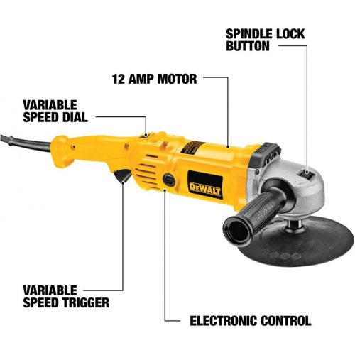  DEWALT Variable Speed Polisher, 7-Inch to 9-Inch (DWP849)