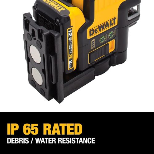  DEWALT 12V MAX Line Laser, 5 Spot + Cross Line, Green (DW0825LG)