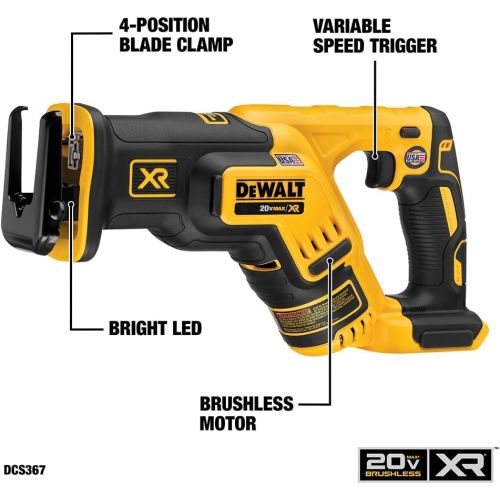  DEWALT 20V MAX XR Cordless Drill Combo Kit, Brushless, 5.0-Ah, 2-Tool (DCK294P2)