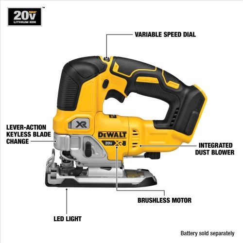  DEWALT 20V MAX XR Jig Saw (DCS334P1)