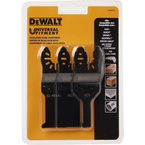  DEWALT Oscillating Tool Blades Set, 3-Piece (DWA4215)