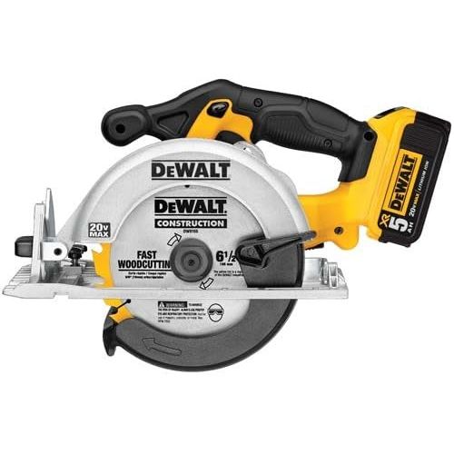  DEWALT 20V MAX 6-1/2-Inch Circular Saw Kit, 5.0-Ah (DCS391P1)