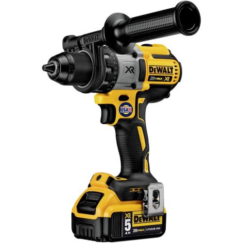  DEWALT 20V MAX XR Brushless Drill/Driver 3-Speed, Premium 5.0Ah Kit (DCD991P2)