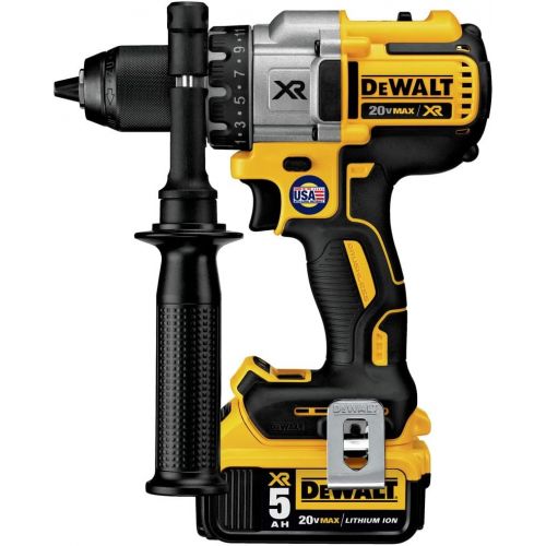  DEWALT 20V MAX XR Brushless Drill/Driver 3-Speed, Premium 5.0Ah Kit (DCD991P2)