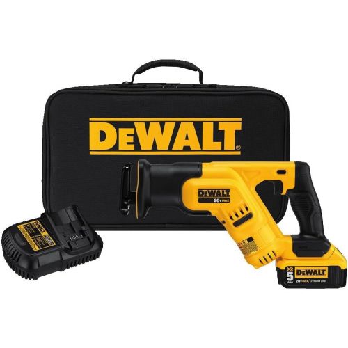  DEWALT 20V MAX Cordless Reciprocating Saw Kit, 5 Amp-Hour Battery (DCS387P1)