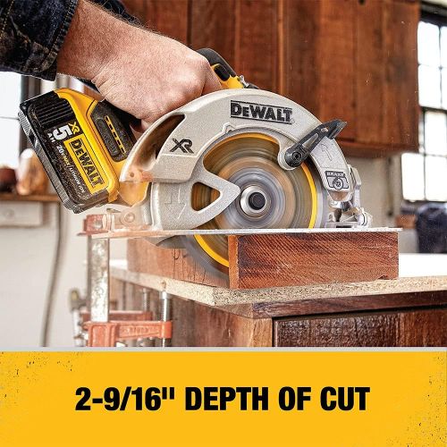  DEWALT 20V MAX 7-1/4-Inch Cordless Circular Saw with Brake Kit (DCS570P1)