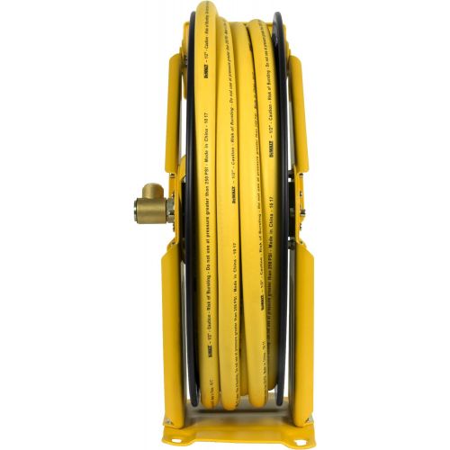  DeWalt DXCM024-0344 Double Arm Hose Reel with 1/2” x 50’ Premium Rubber Hose