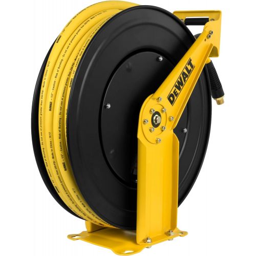  DeWalt DXCM024-0344 Double Arm Hose Reel with 1/2” x 50’ Premium Rubber Hose