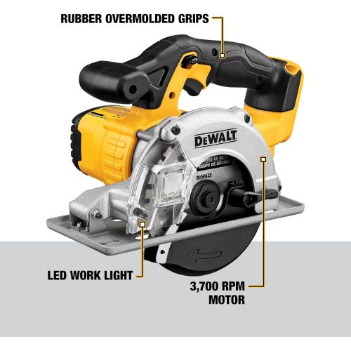  DEWALT 20V MAX 5-1/2-Inch Circular Saw, Metal Cutting, Tool Only (DCS373B)