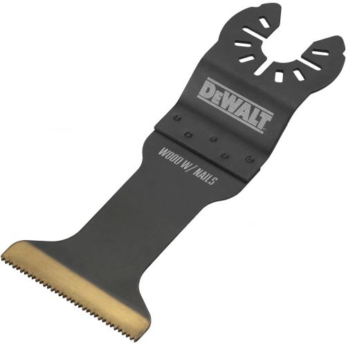  DEWALT Oscillating Tool Blade for Wood with Nails, Wide, Titanium (DWA4204)