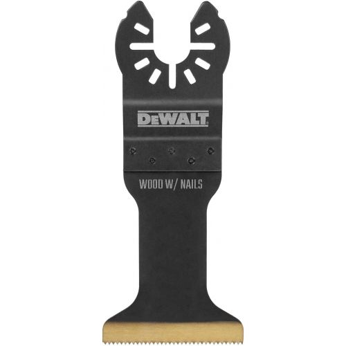  DEWALT Oscillating Tool Blade for Wood with Nails, Wide, Titanium (DWA4204)