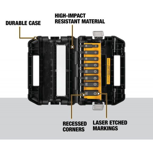  DEWALT 디월트 DW22838 3/8-Inch 10-Piece Impact Ready Socket Set 3/8인치 10피스 임팩트 레디 소켓 세트