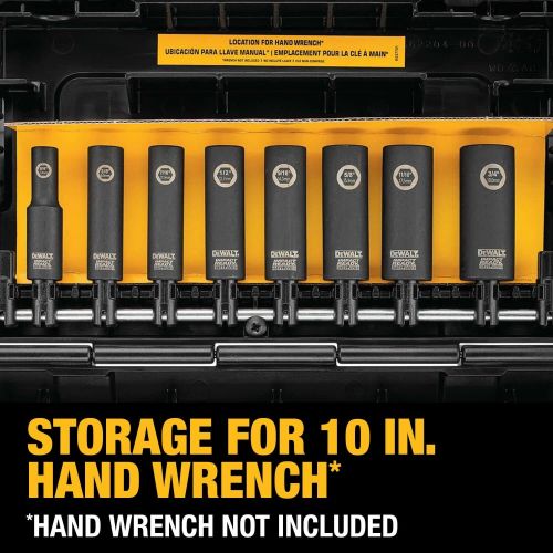  DEWALT 디월트 DW22838 3/8-Inch 10-Piece Impact Ready Socket Set 3/8인치 10피스 임팩트 레디 소켓 세트