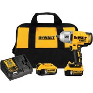 DEWALT 20V MAX XR Cordless Impact Wrench Kit with Detent Anvil, 1/2-Inch (DCF899P2)